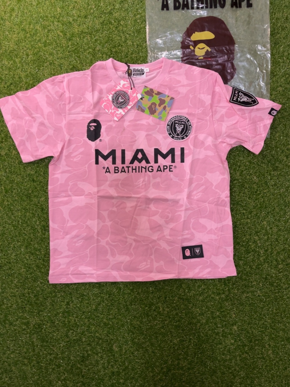 A Bathing Ape Miami Pink Camo Short Sleeve Tee